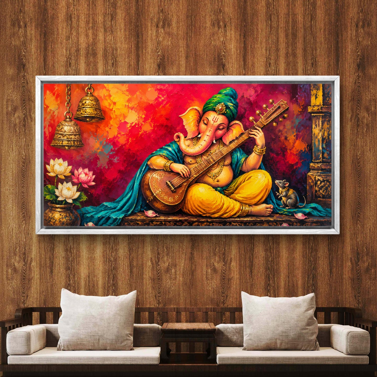 Lord Ganesha Premium Canvas Painting - Buy Online | Decor By Neon