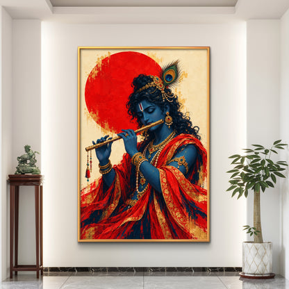 Lord Krishna Premium Canvas Painting