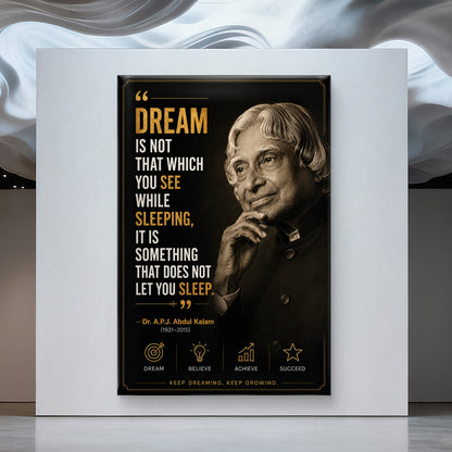 APJ Abdul Kalam Premium Canvas Painting