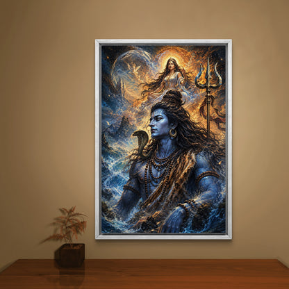 Lord Shiva Premium Canvas Painting