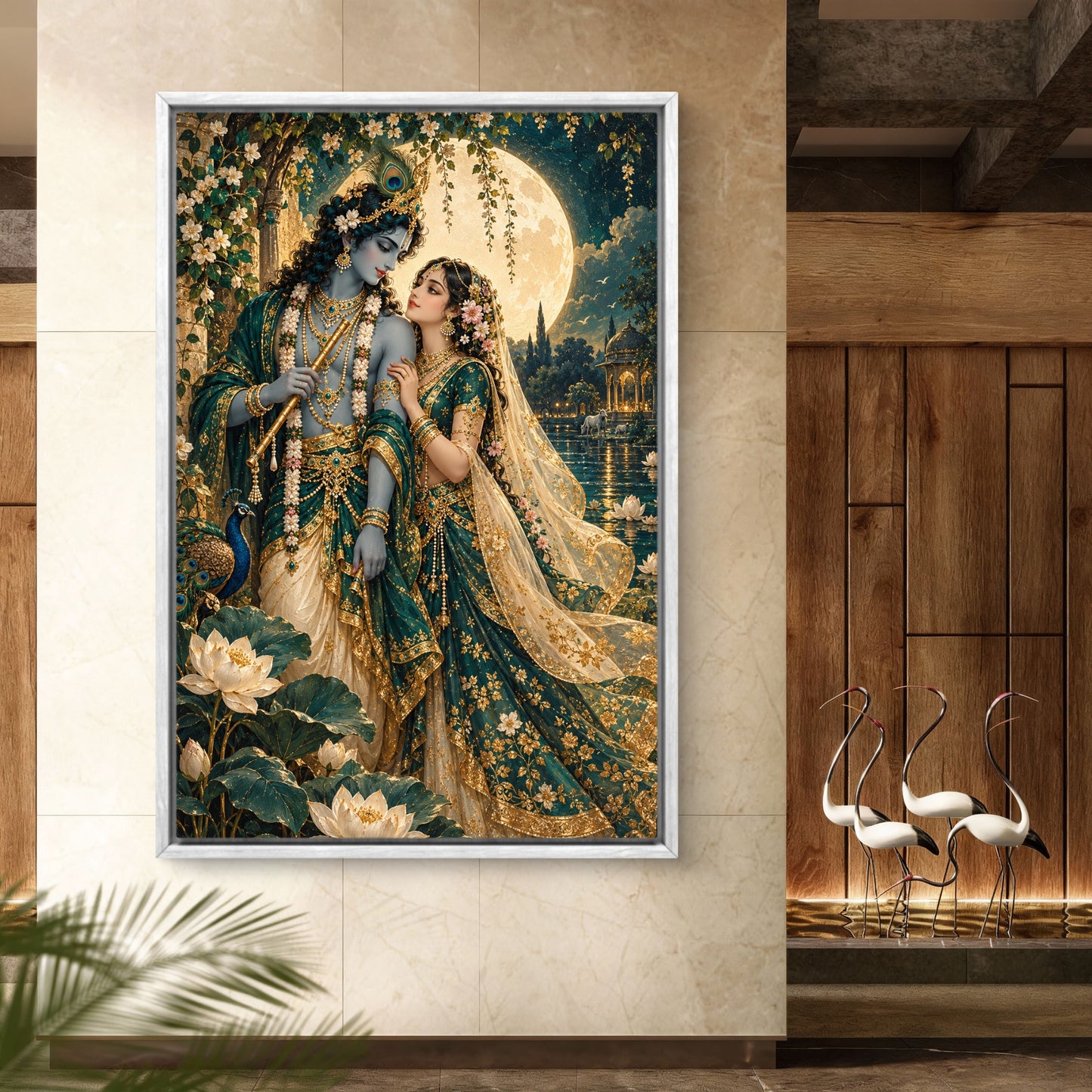 Radha Krishna Premium Canvas Painting - Buy Online | Decor By Neon