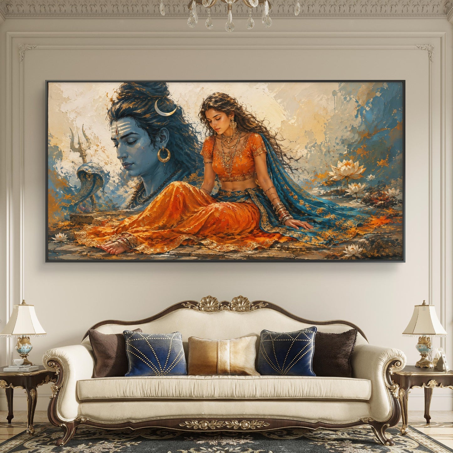 Lord Shiva Premium Canvas Painting - Buy Online | Decor By Neon