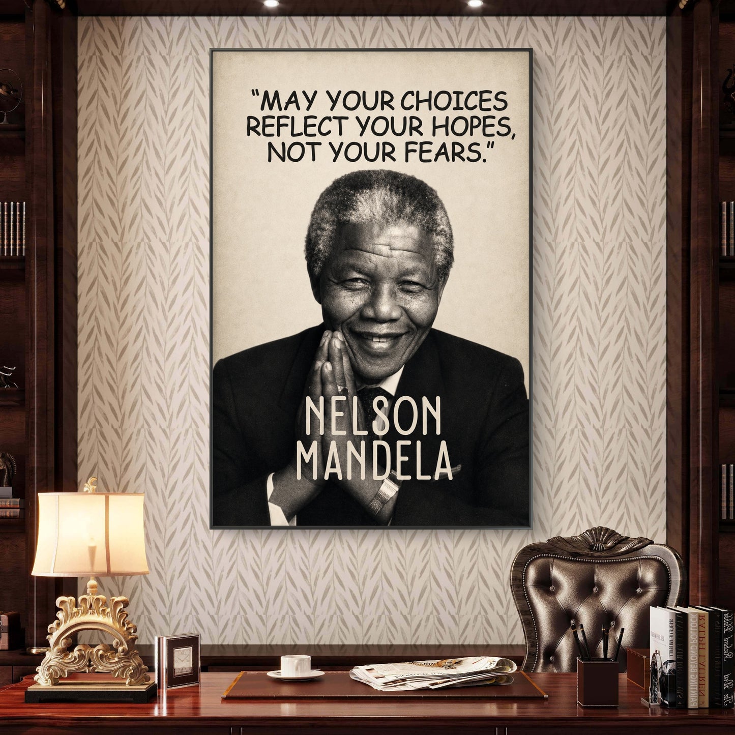Nelson Mandela Premium Canvas Painting - Buy Online | Decor By Neon