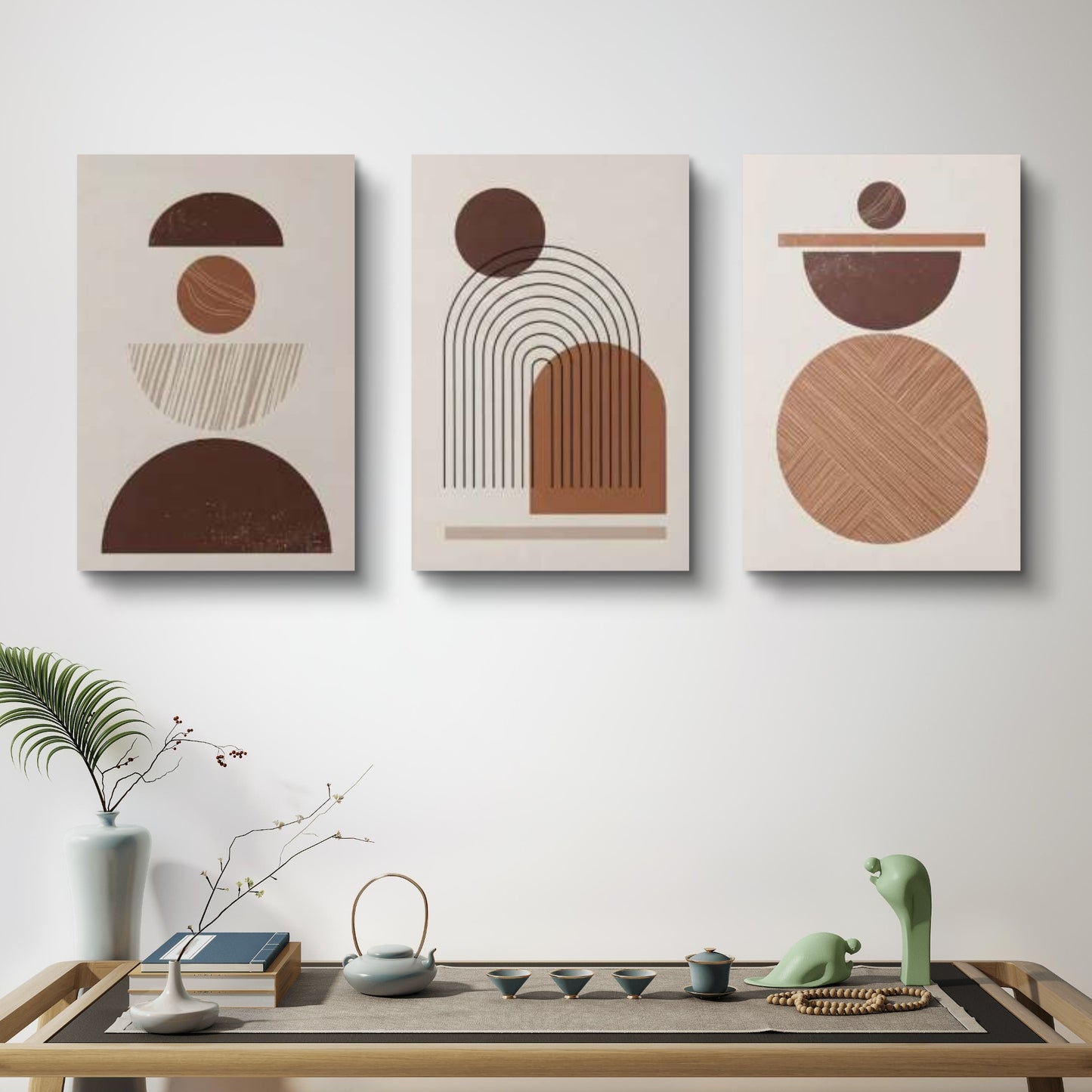 Set of 3 Abstract Art Premium Canvas Painting - Buy Online | Decor By Neon
