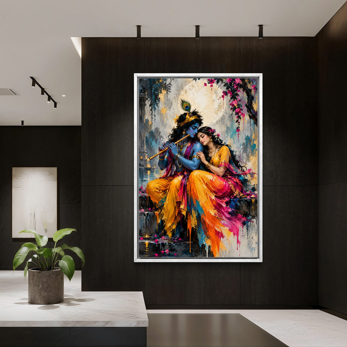 Radha Krishna Premium Canvas Painting - Buy Online | Decor By Neon
