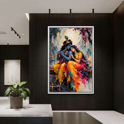 Radha Krishna Premium Canvas Painting