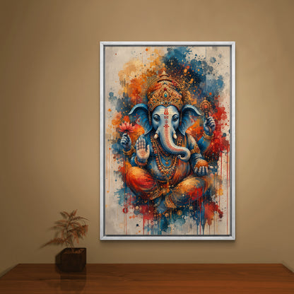 Lord Ganesha Premium Canvas Painting