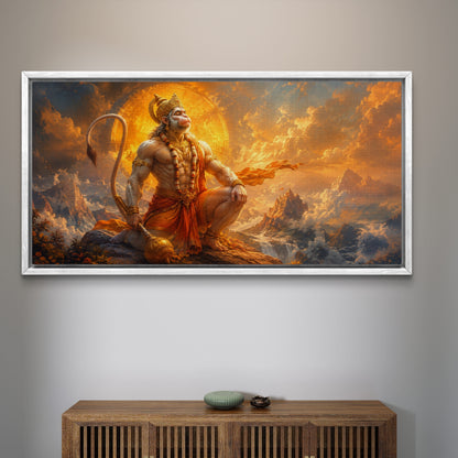 Lord Hanuman Premium Canvas Painting