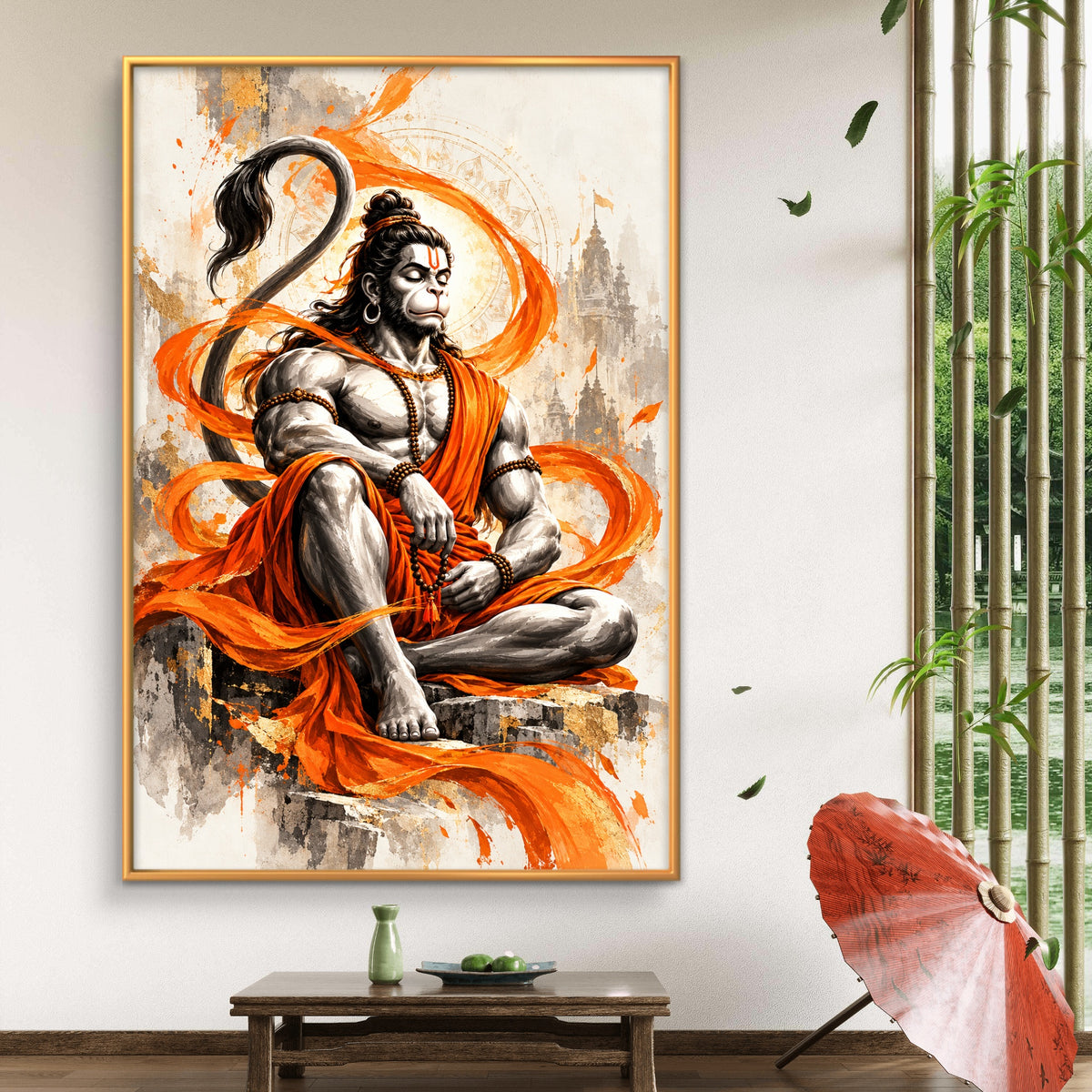 Lord Hanuman Premium Canvas Painting - Buy Online | Decor By Neon