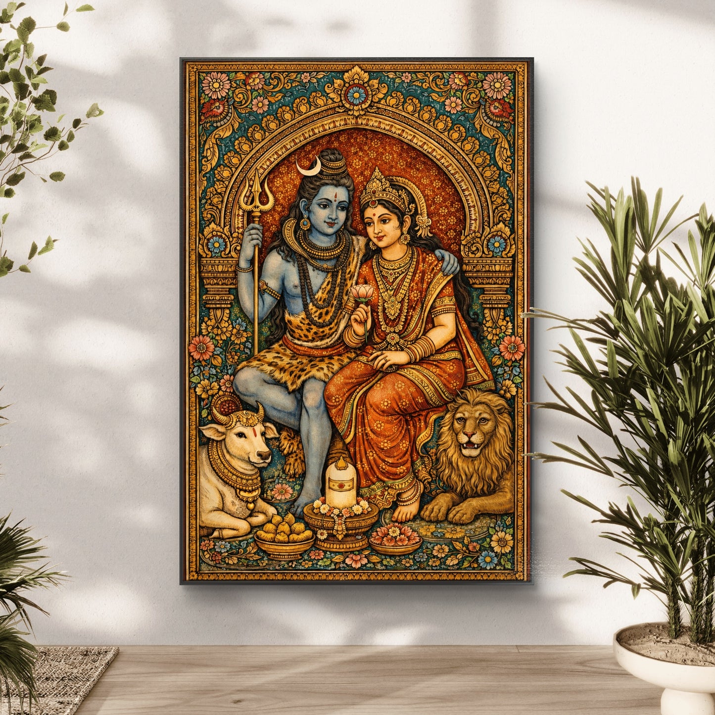 Lord Shiva Premium Canvas Painting - Buy Online | Decor By Neon