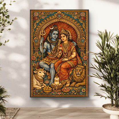 Lord Shiva Premium Canvas Painting