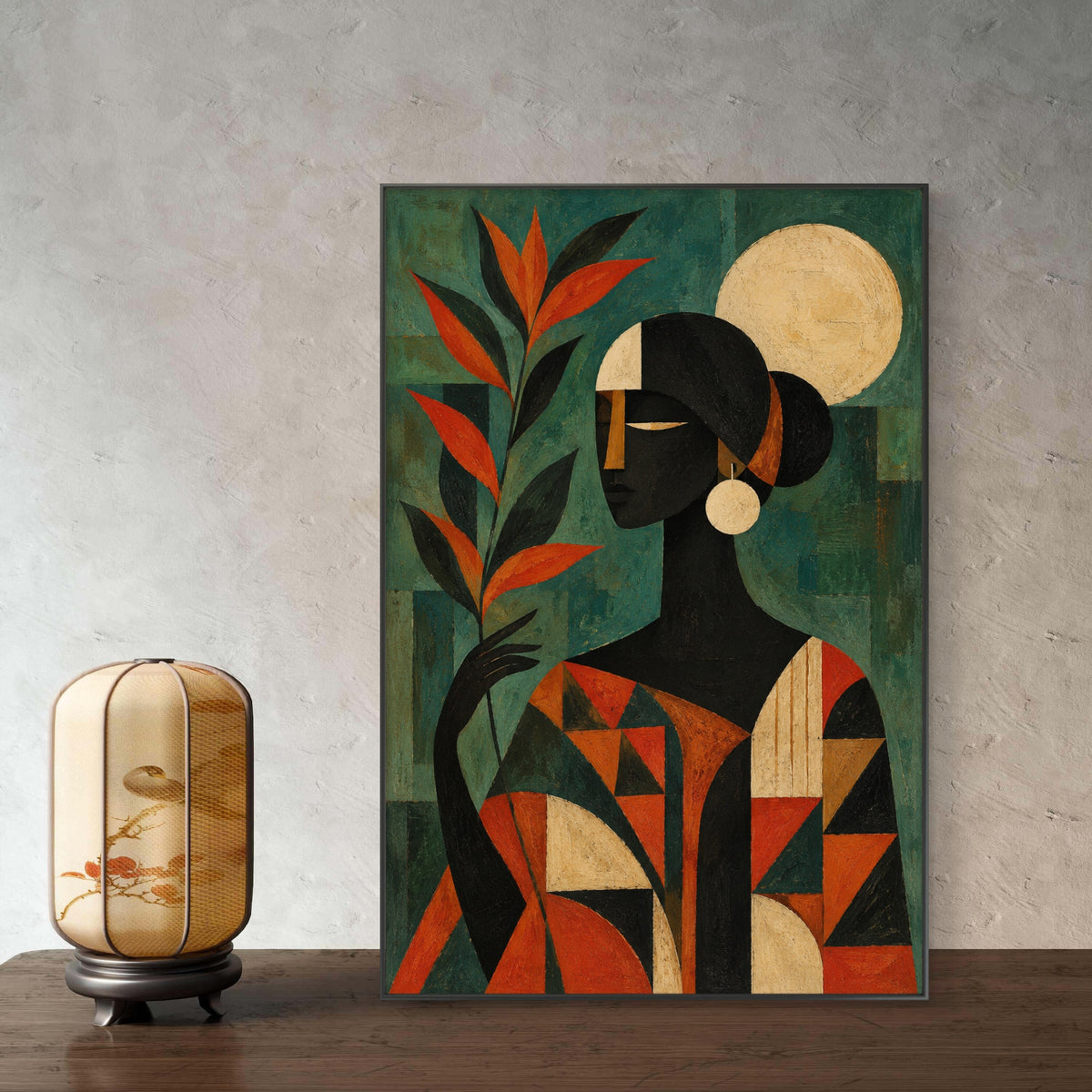 Modern Interiors Portrait Premium Canvas Painting - Buy Online | Decor By Neon