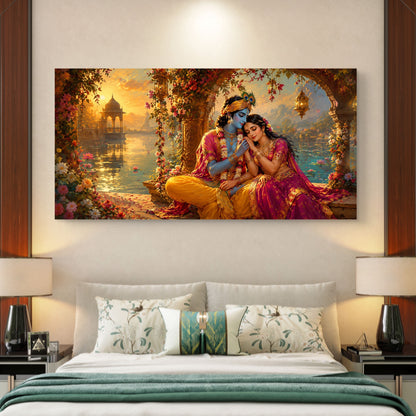 Radha Krishna Premium Canvas Painting
