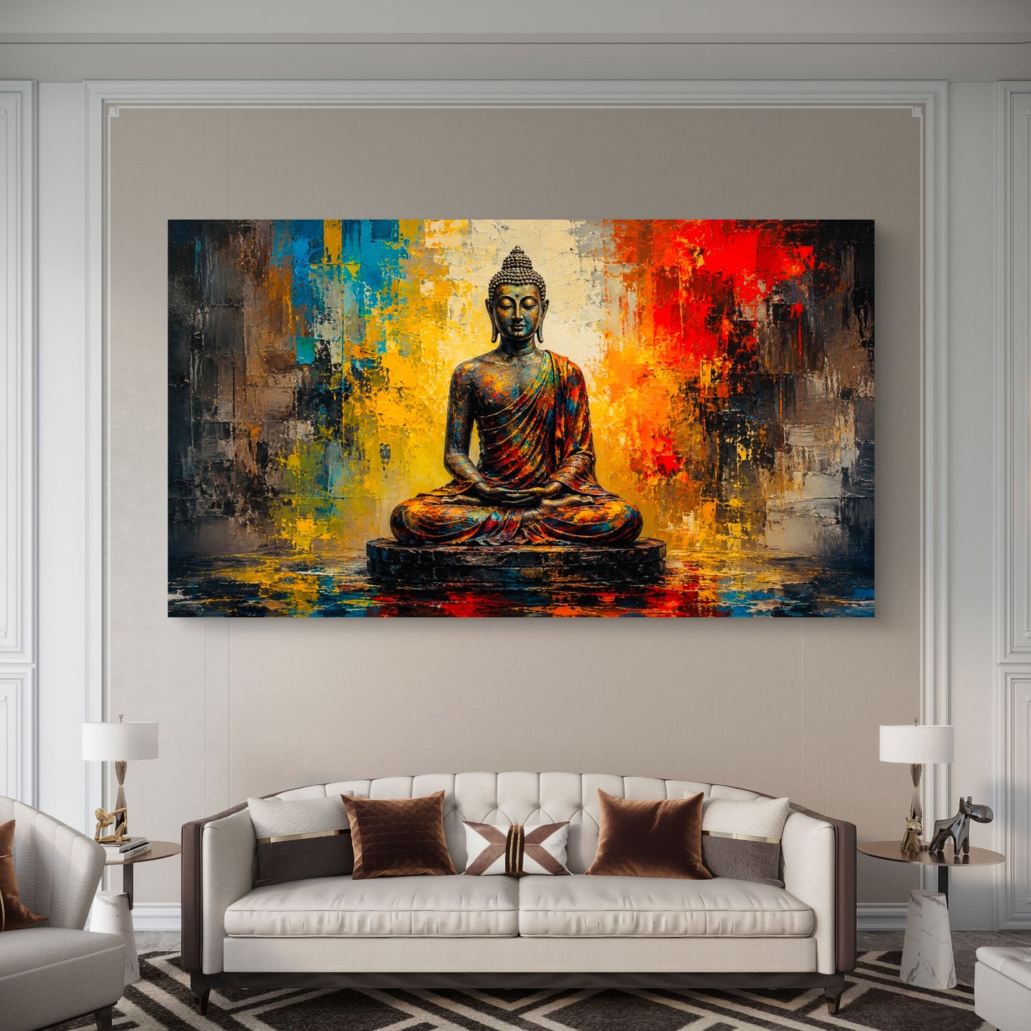 Lord Buddha Premium Canvas Painting - Buy Online | Decor By Neon