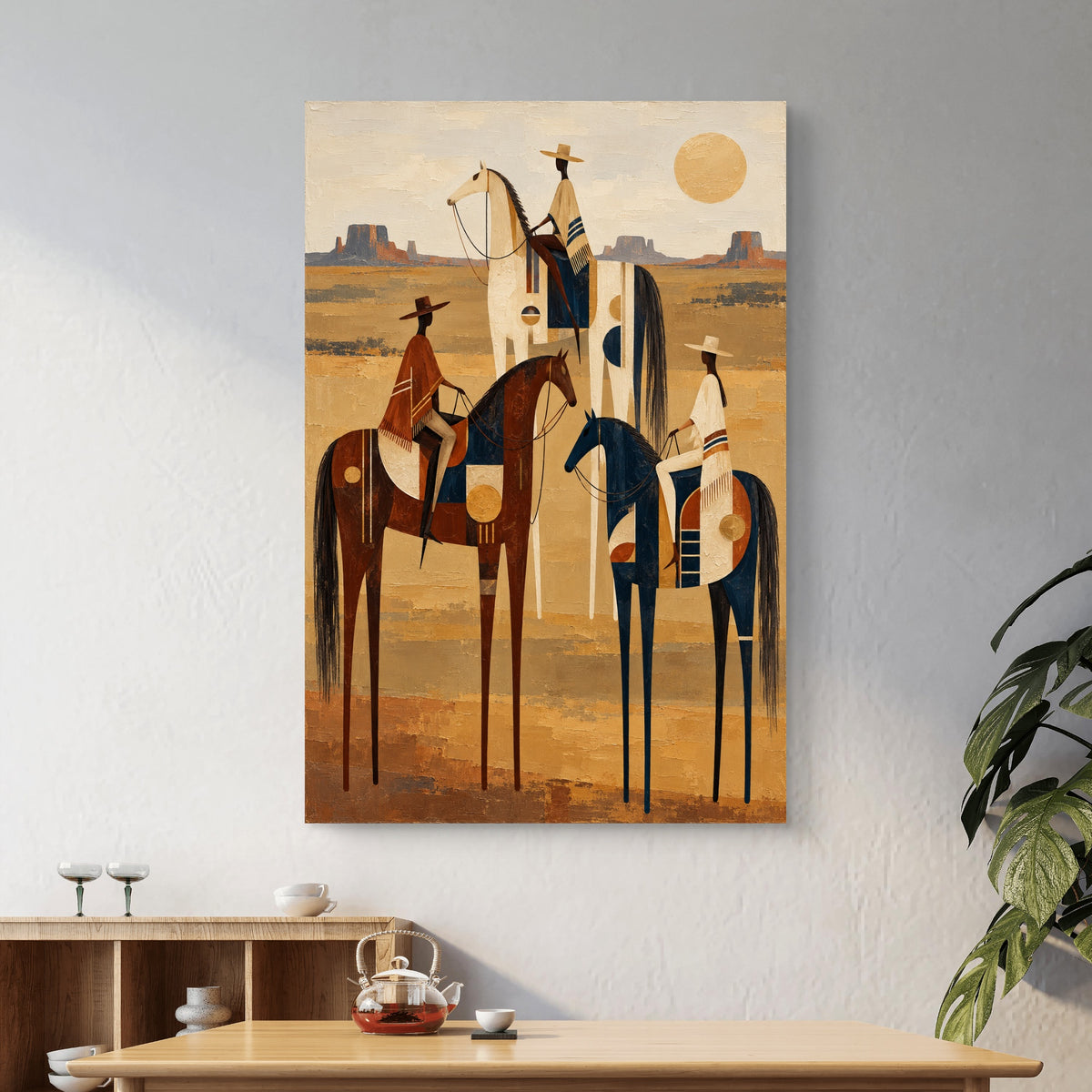 Modern Interiors Portrait Premium Canvas Painting - Buy Online | Decor By Neon