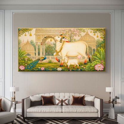 Traditional Pichwai Shrinathji Premium Canvas Painting