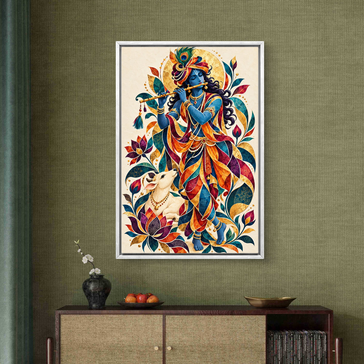 Lord Krishna Premium Canvas Painting - Buy Online | Decor By Neon