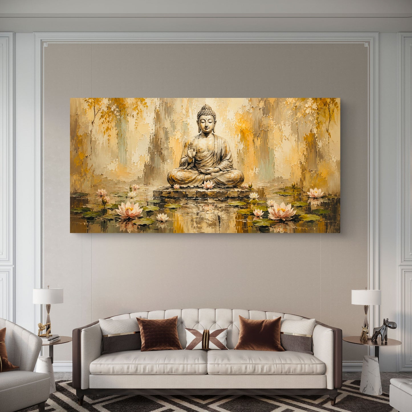 Lord Buddha Premium Canvas Painting - Buy Online | Decor By Neon