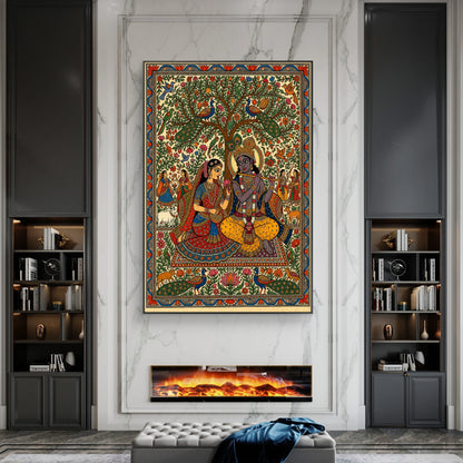 Radha Krishna Premium Canvas Painting