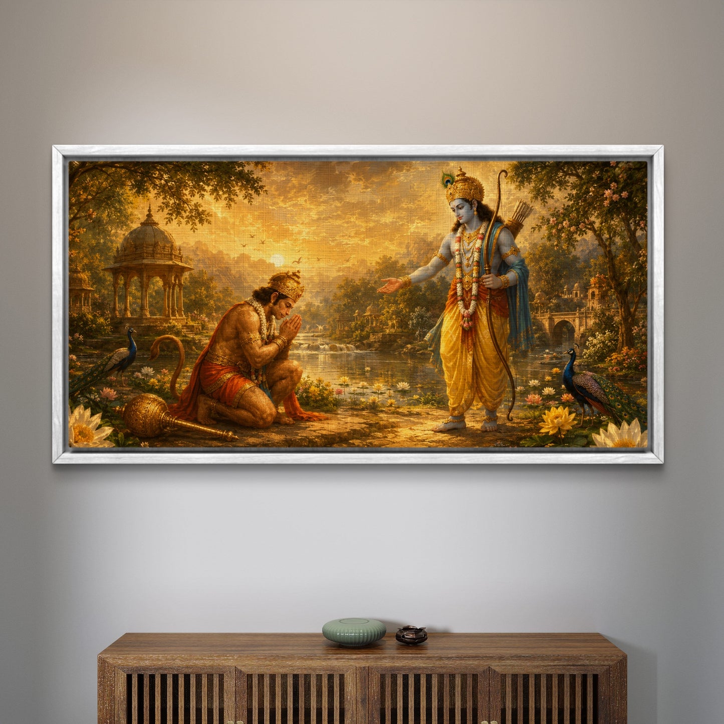 Lord Hanuman Premium Canvas Painting - Buy Online | Decor By Neon