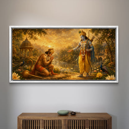 Lord Hanuman Premium Canvas Painting