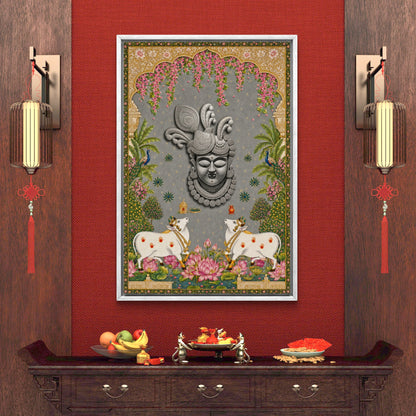 Traditional Pichwai Shrinathji Premium Canvas Painting