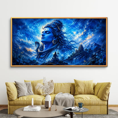 Lord Shiva Premium Canvas Painting