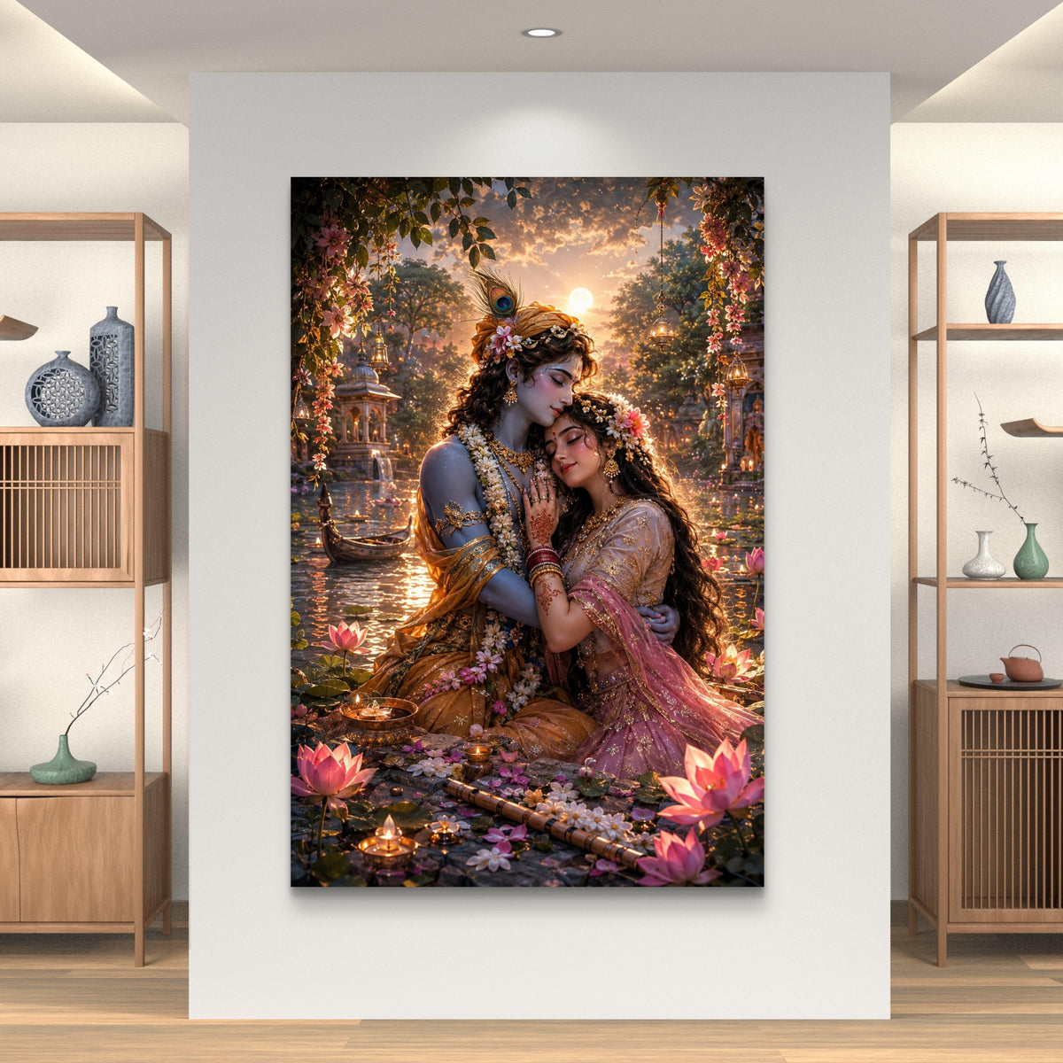 Radha Krishna Premium Canvas Painting - Buy Online | Decor By Neon