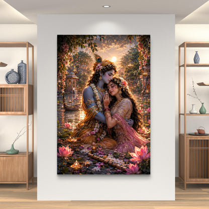 Radha Krishna Premium Canvas Painting