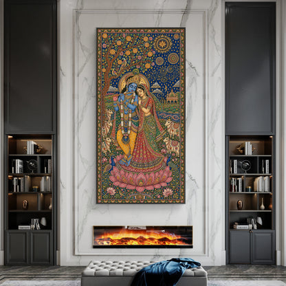 Radha Krishna Premium Canvas Painting