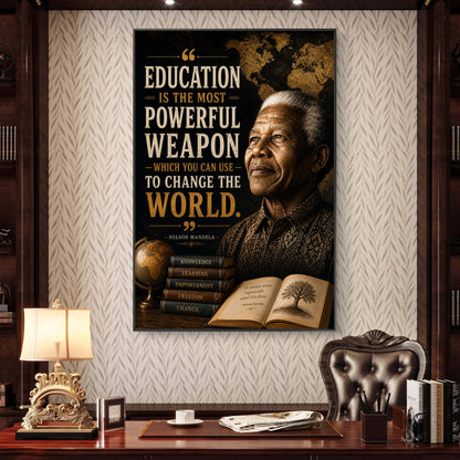 Nelson Mandela Premium Canvas Painting