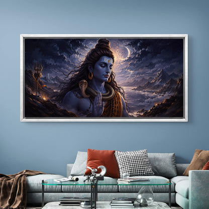 Lord Shiva Premium Canvas Painting