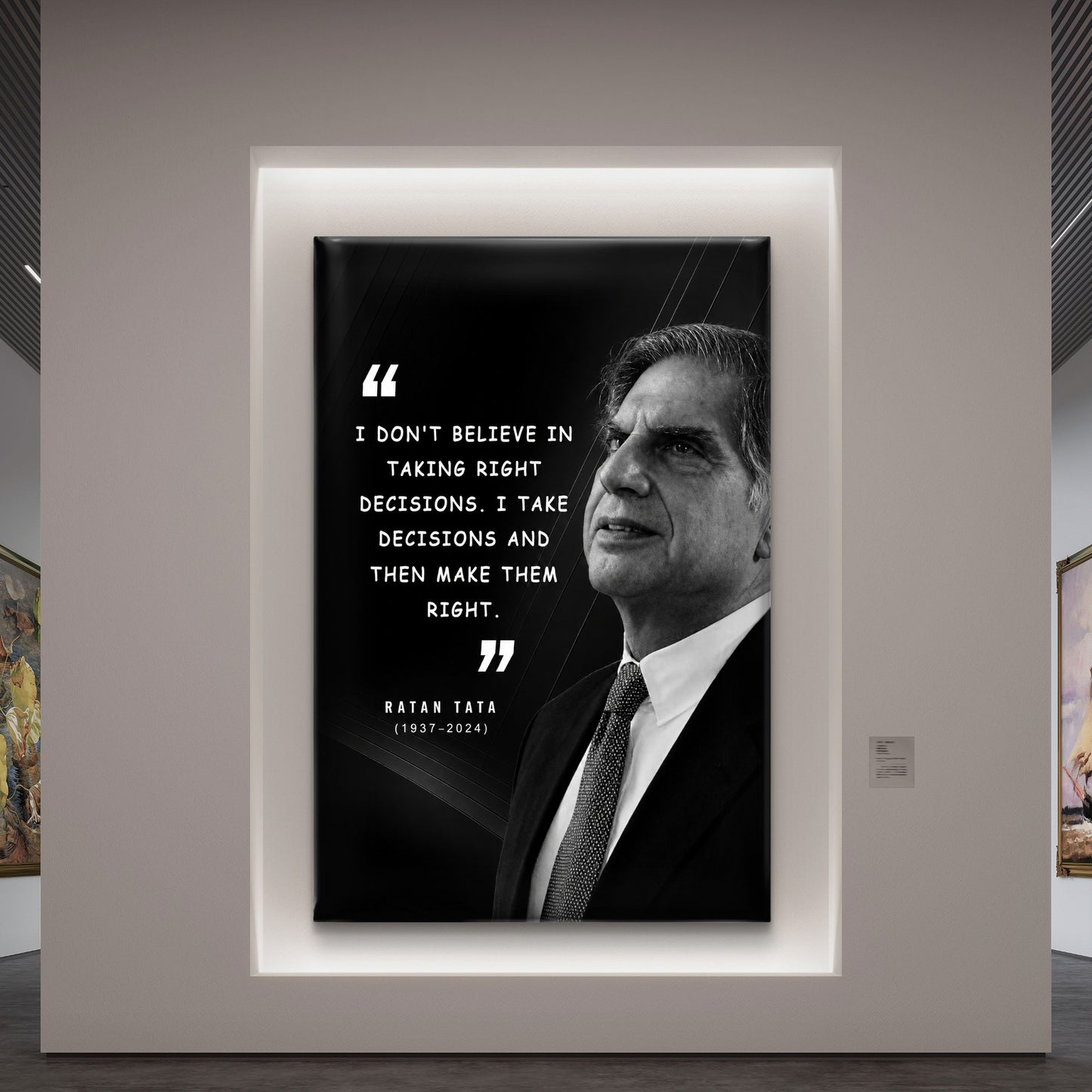 Ratan Tata Premium Canvas Painting - Buy Online | Decor By Neon