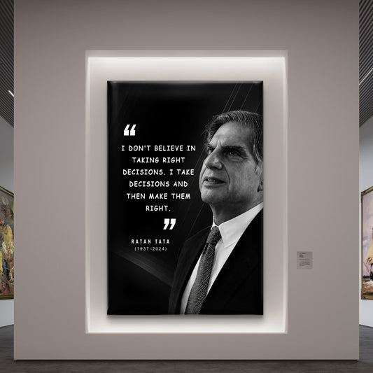 Ratan Tata Premium Canvas Painting - Premium Wall Art | Decor By Neon