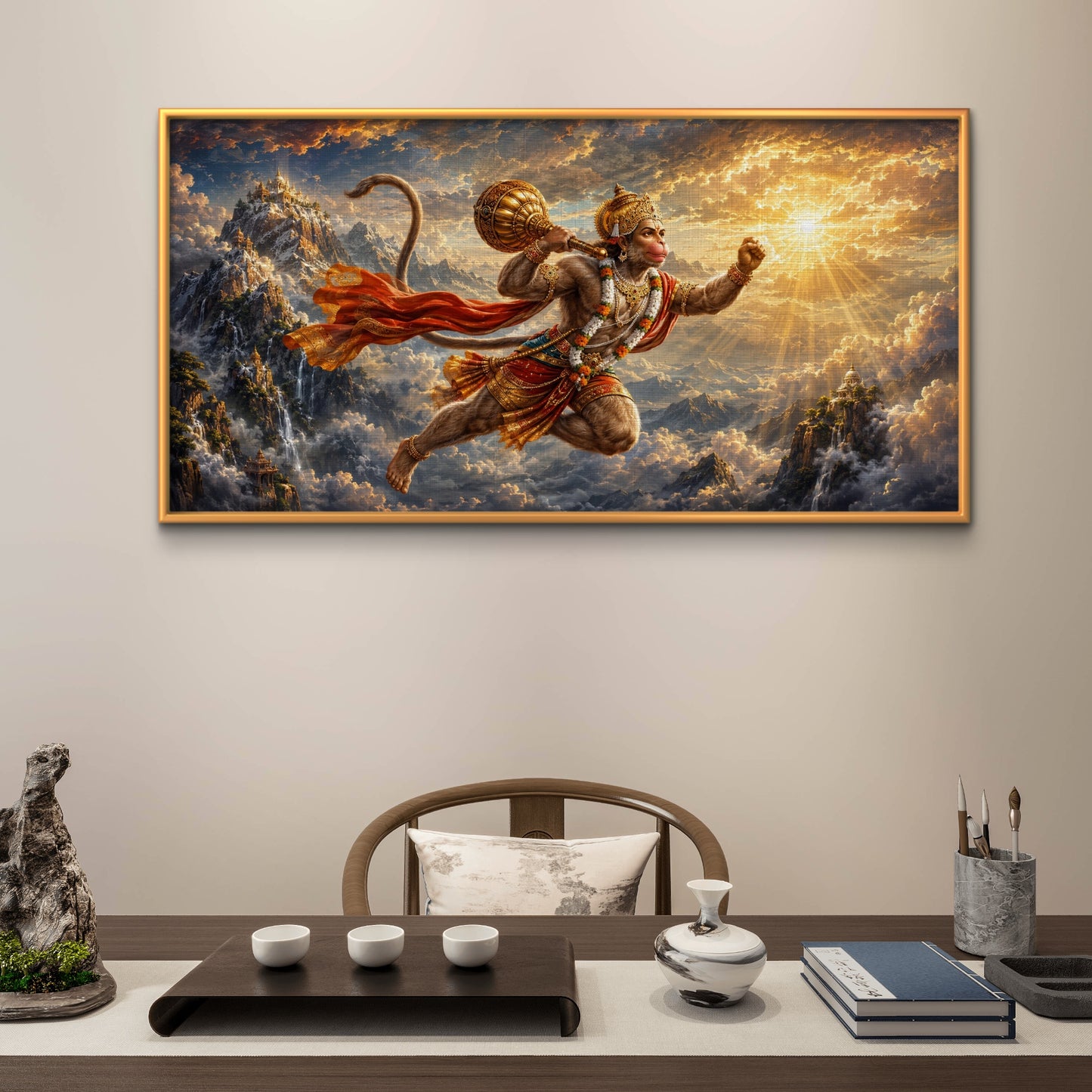 Lord Hanuman Premium Canvas Painting - Buy Online | Decor By Neon