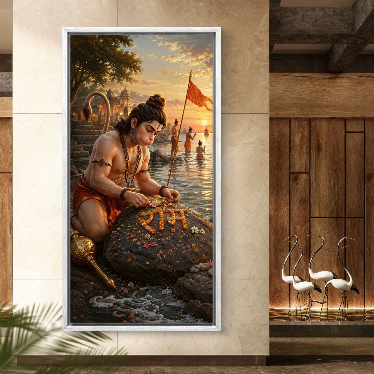 Lord Hanuman Premium Canvas Painting - Buy Online | Decor By Neon