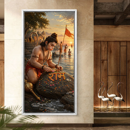 Lord Hanuman Premium Canvas Painting