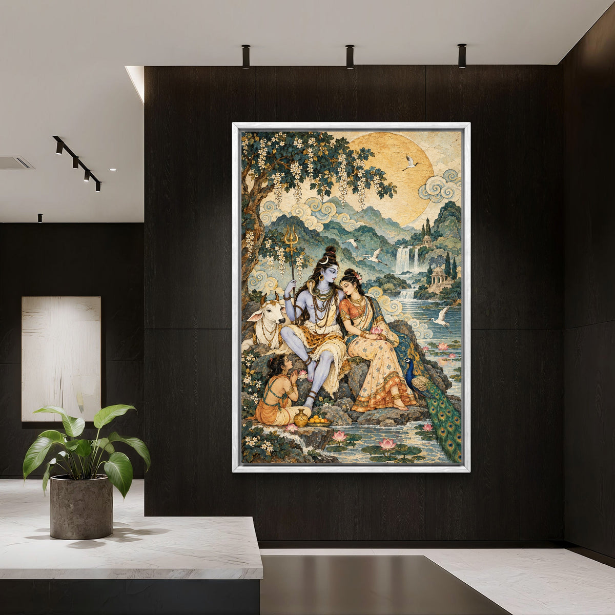 Lord Shiva Premium Canvas Painting - Buy Online | Decor By Neon