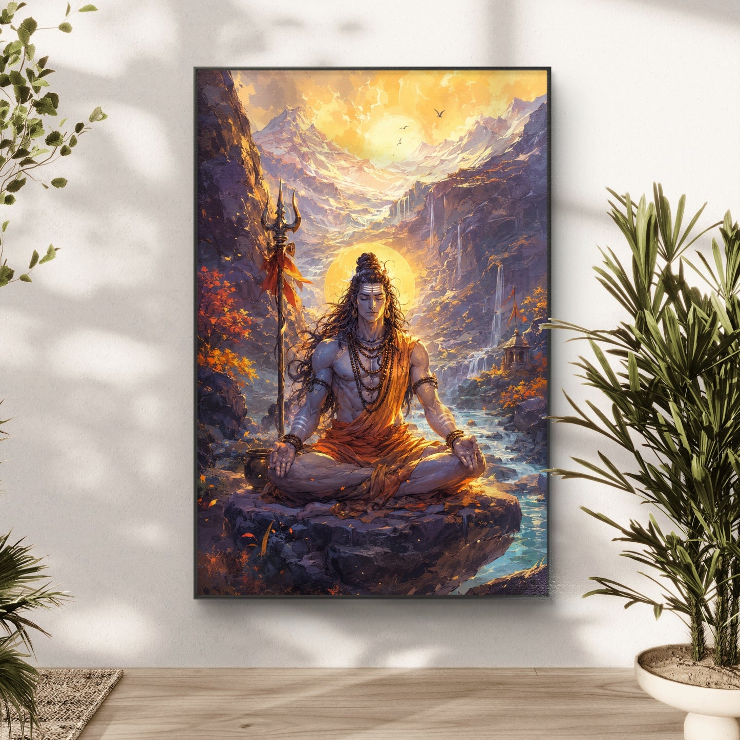 Lord Shiva Premium Canvas Painting - Buy Online | Decor By Neon