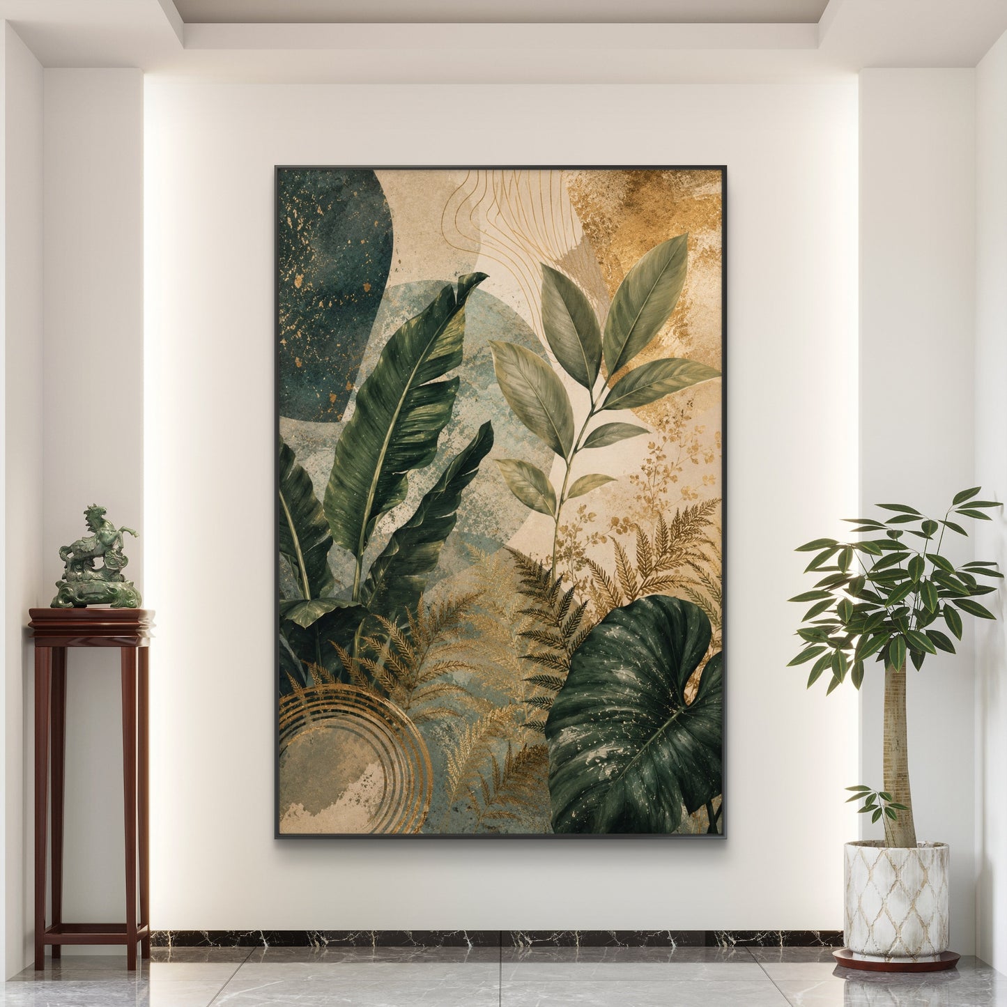 Botanical Luxury Premium Canvas Painting - Buy Online | Decor By Neon