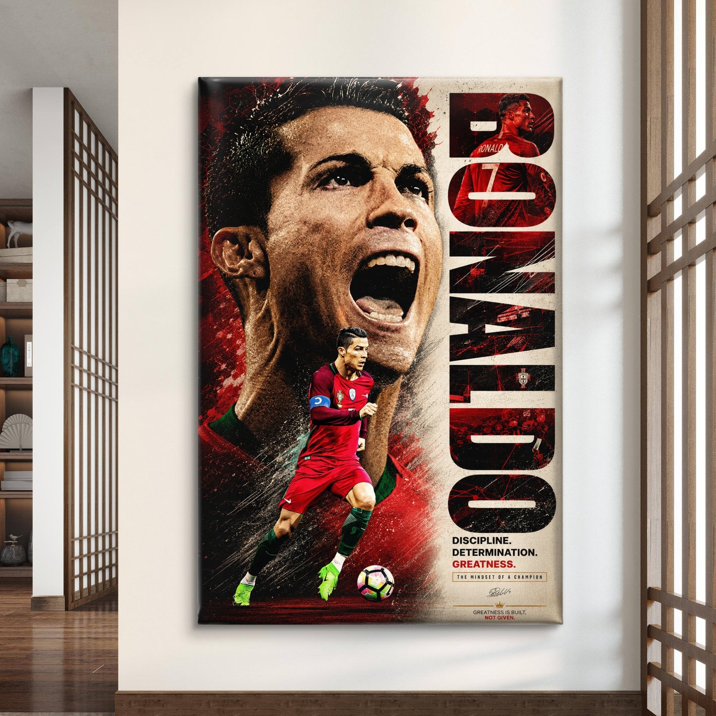 Cristiano Ronaldo Premium Canvas Painting - Buy Online | Decor By Neon