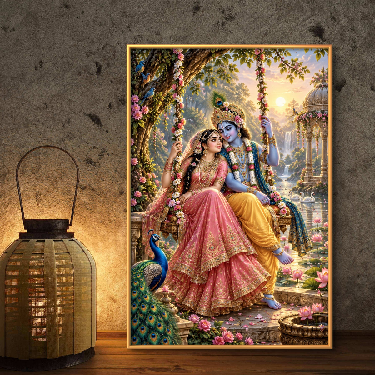 Radha Krishna Premium Canvas Painting - Buy Online | Decor By Neon