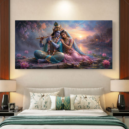 Radha Krishna Premium Canvas Painting