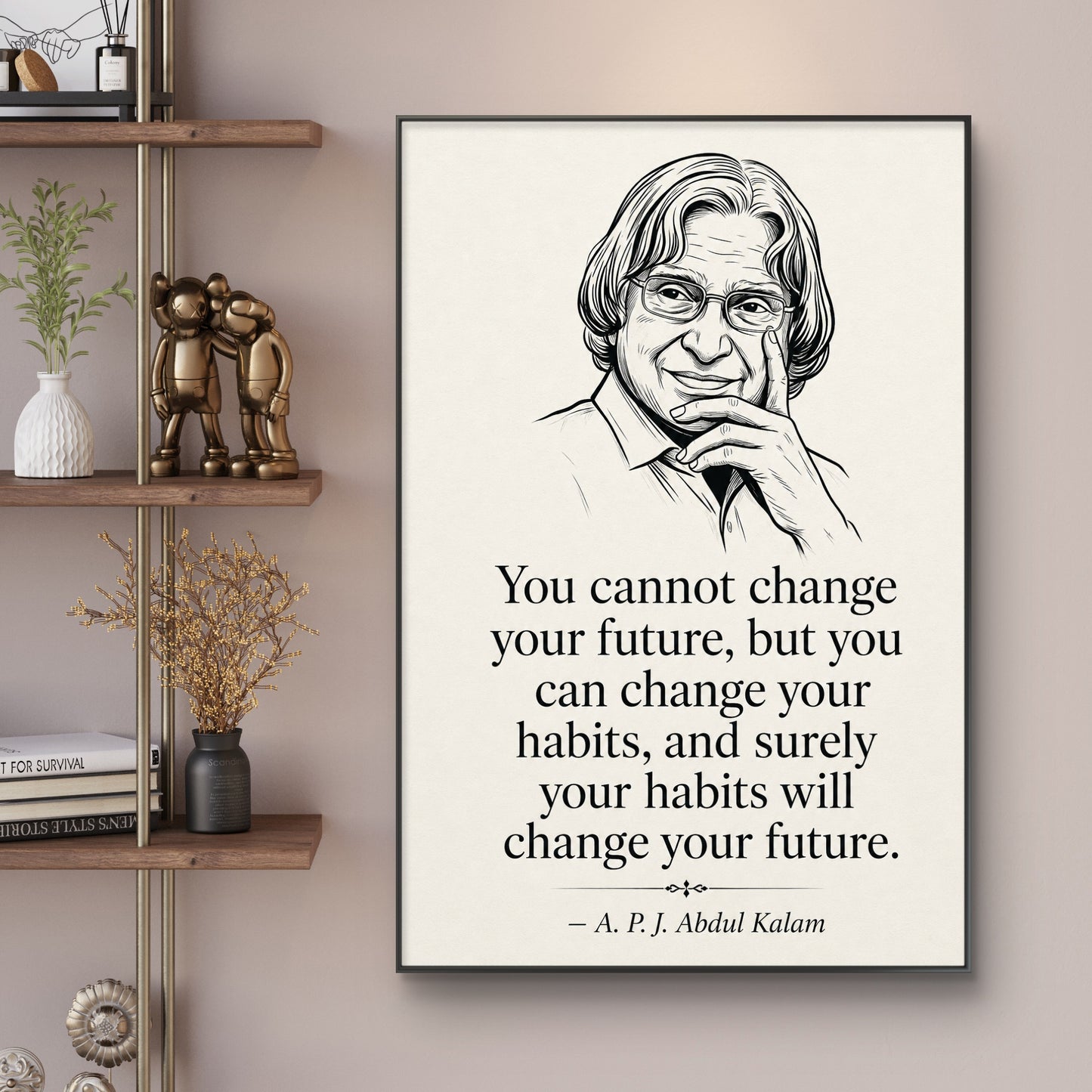 APJ Abdul Kalam Premium Canvas Painting - Buy Online | Decor By Neon
