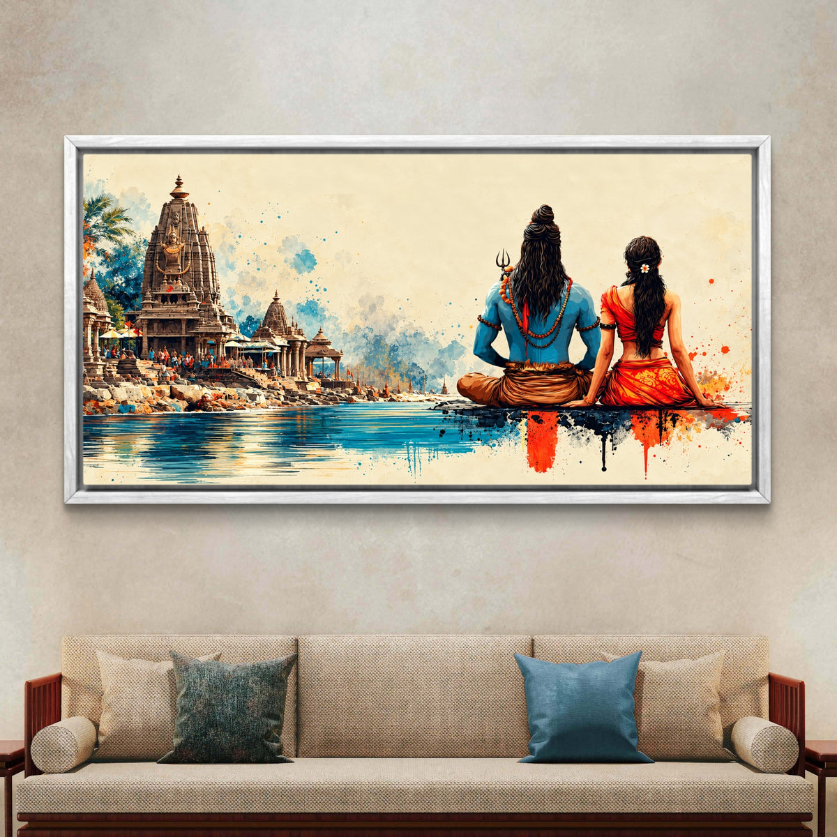 Lord Shiva Premium Canvas Painting - Buy Online | Decor By Neon