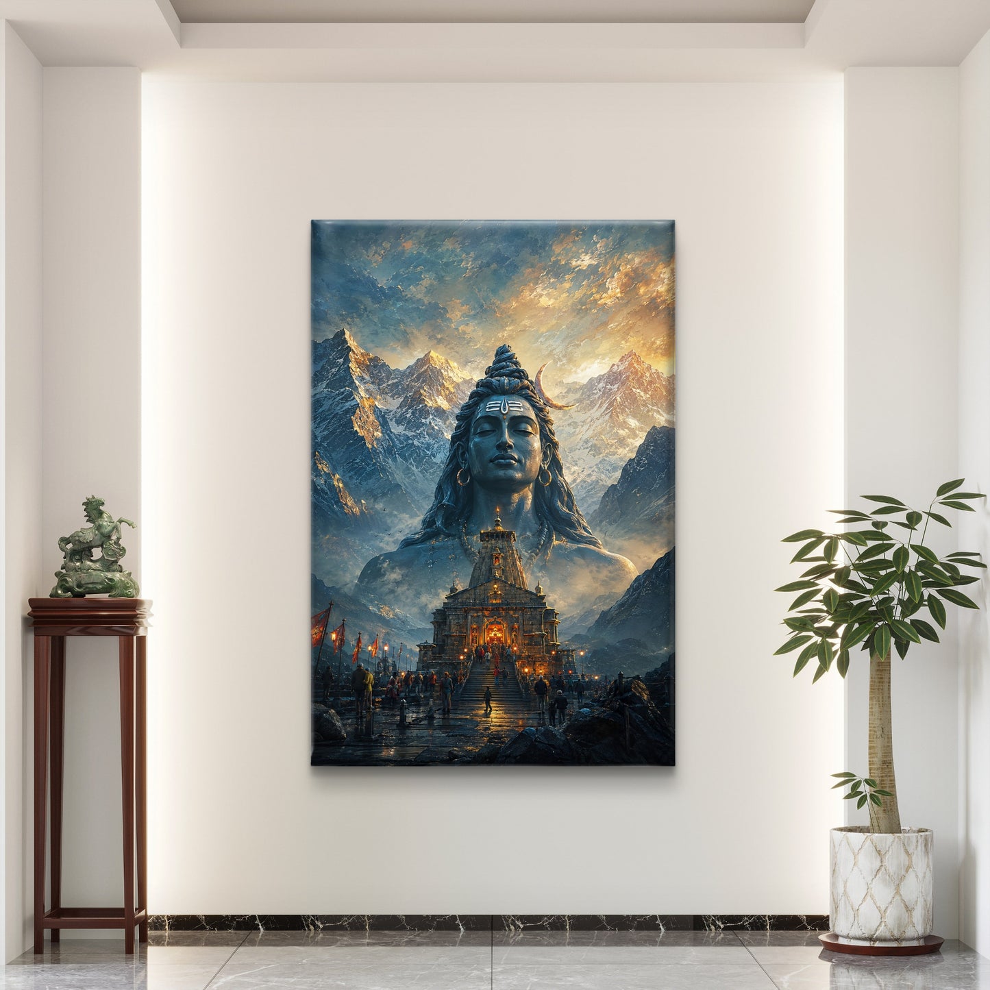 Lord Shiva Premium Canvas Painting - Buy Online | Decor By Neon