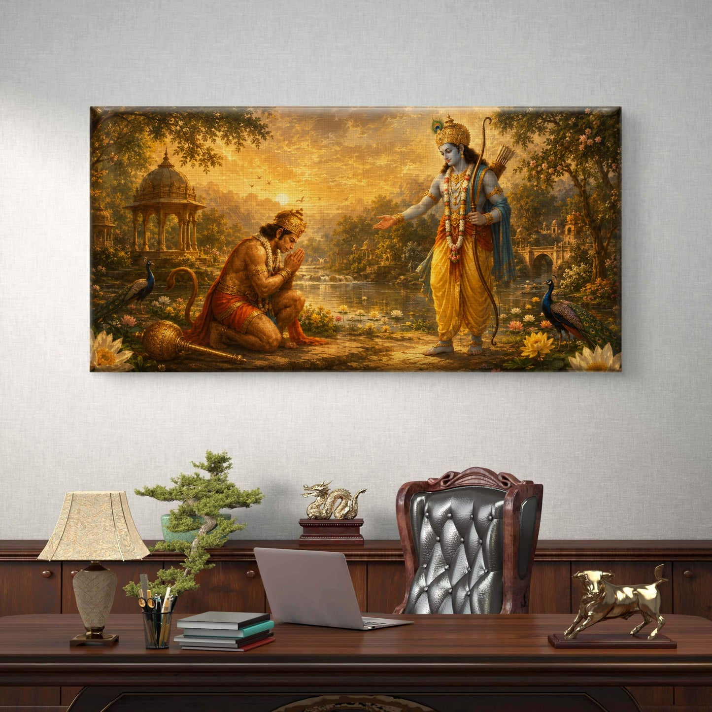 Lord Hanuman Premium Canvas Painting - Buy Online | Decor By Neon