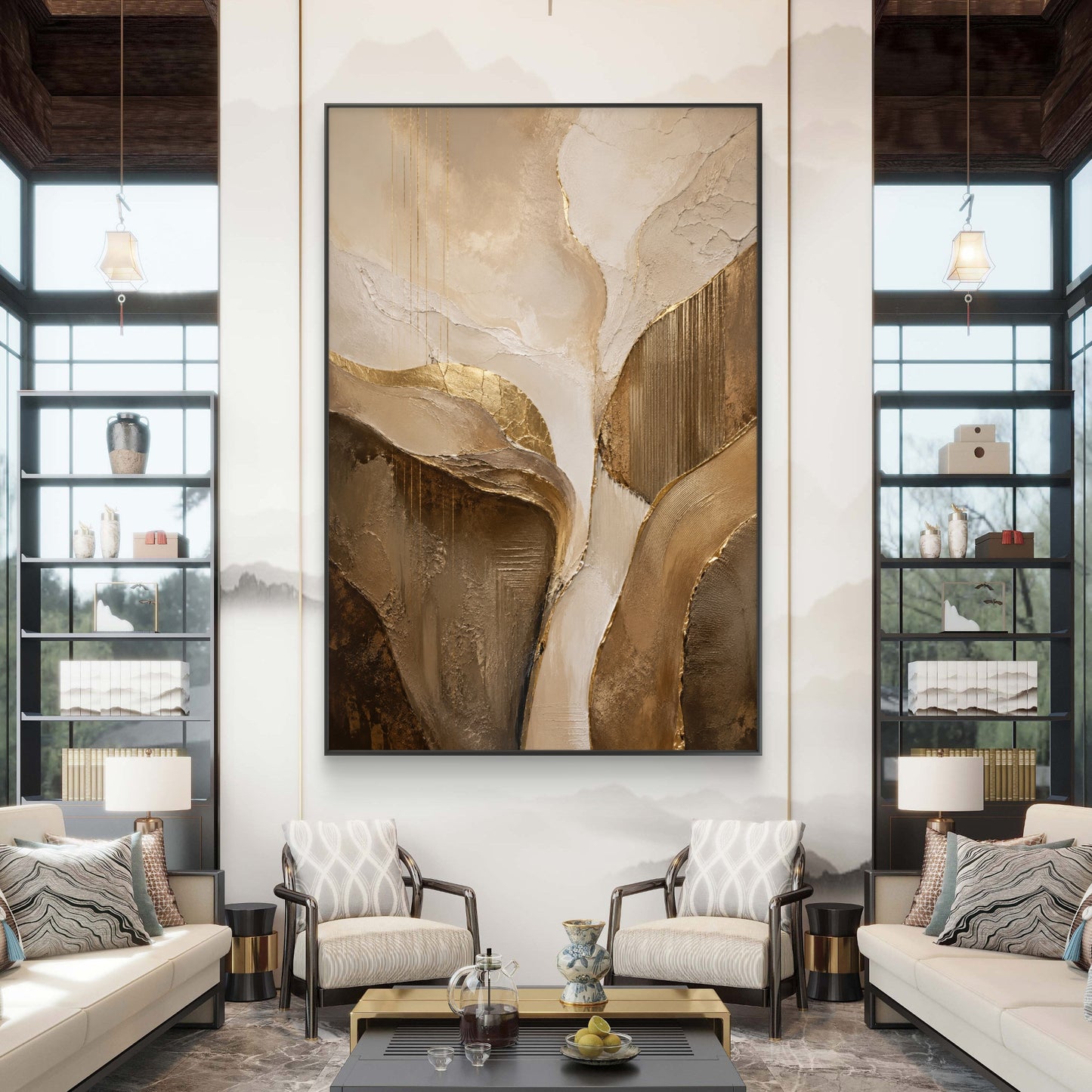Luxury Neutral Premium Canvas Painting - Buy Online | Decor By Neon