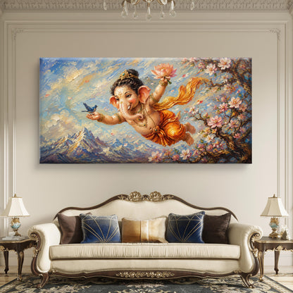 Lord Ganesha Premium Canvas Painting