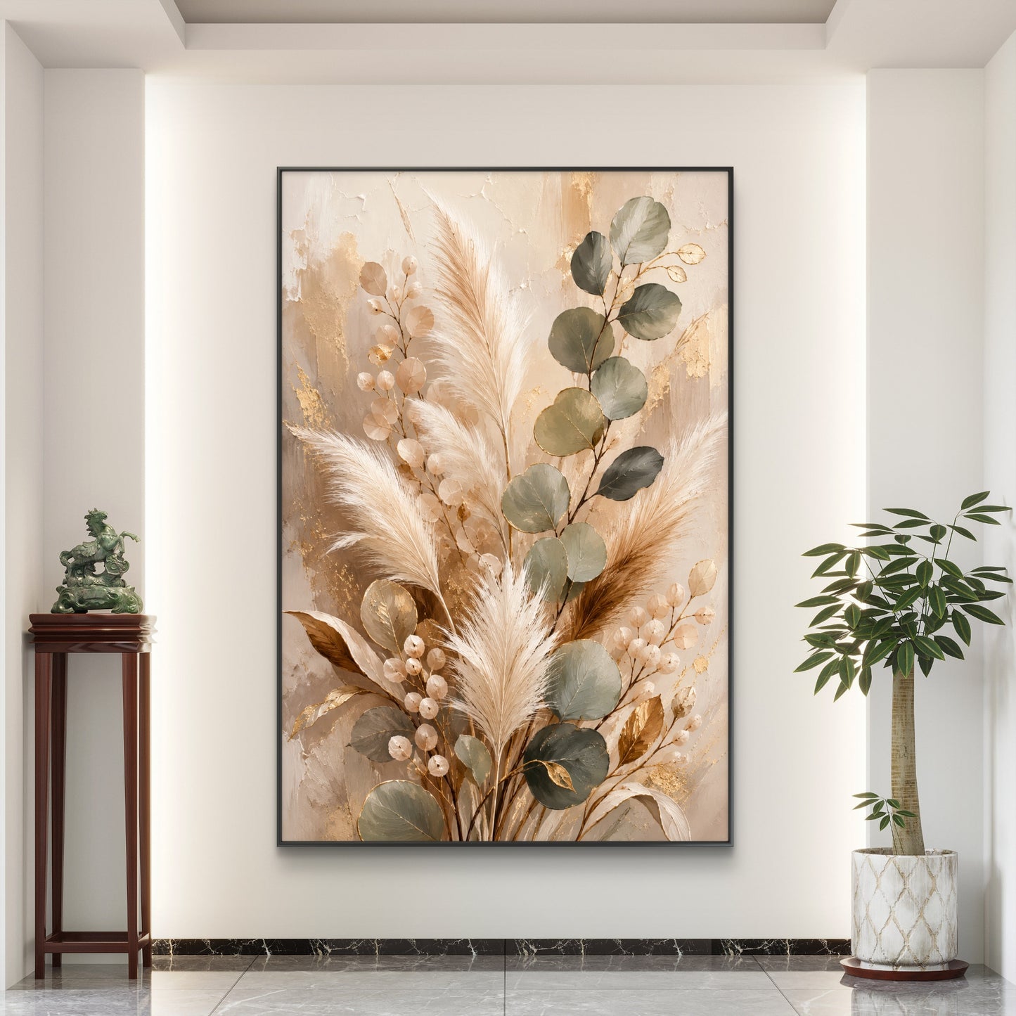 Botanical Luxury Premium Canvas Painting - Buy Online | Decor By Neon